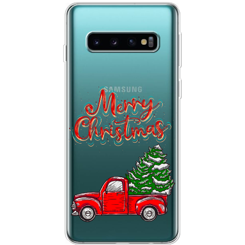 Чехол Boxface Samsung G973 Galaxy S10 Holiday Car Merry Christmas