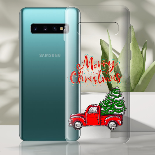 Чехол Boxface Samsung G973 Galaxy S10 Holiday Car Merry Christmas