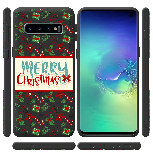 Чехол Boxface Samsung G973 Galaxy S10 Vintage Christmas Congratulation