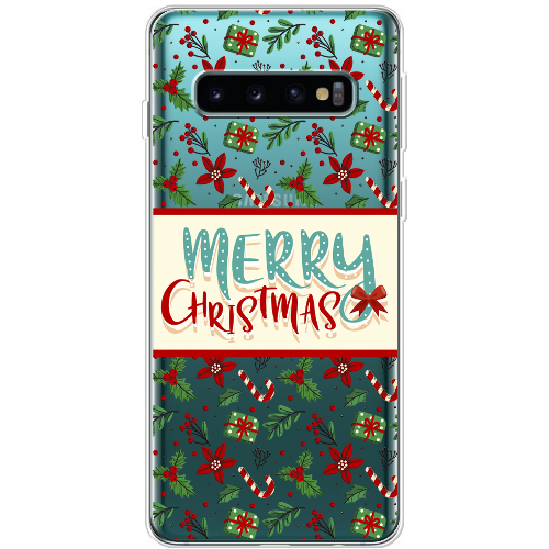 Чехол Boxface Samsung G973 Galaxy S10 Vintage Christmas Congratulation