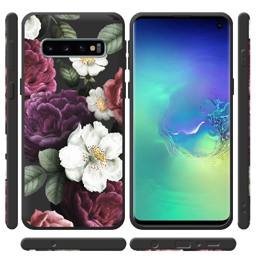 Чехол Boxface Samsung G973 Galaxy S10 Цветочные Темные Сны