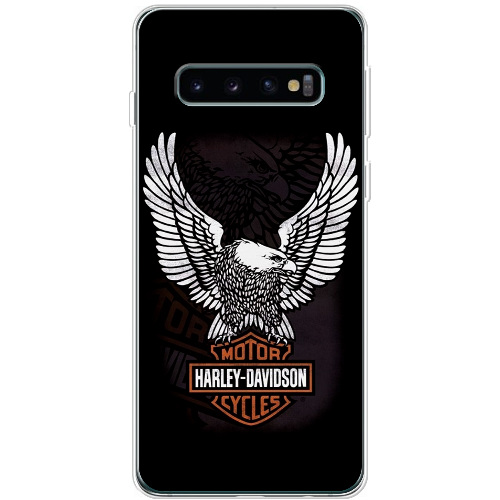 Чехол Boxface Samsung G973 Galaxy S10 Harley Davidson and eagle