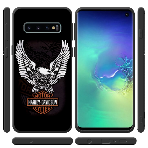 Чехол Boxface Samsung G973 Galaxy S10 Harley Davidson and eagle