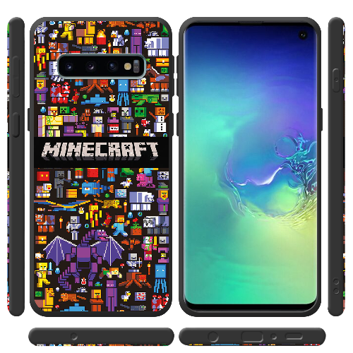 Чехол Boxface Samsung G973 Galaxy S10 Minecraft Mobbery