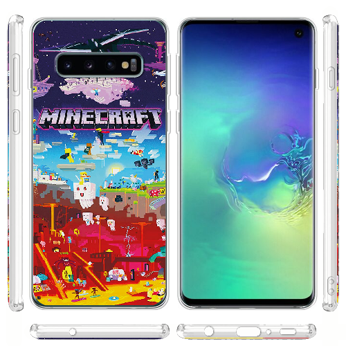 Чехол Boxface Samsung G973 Galaxy S10 Minecraft World Beyond