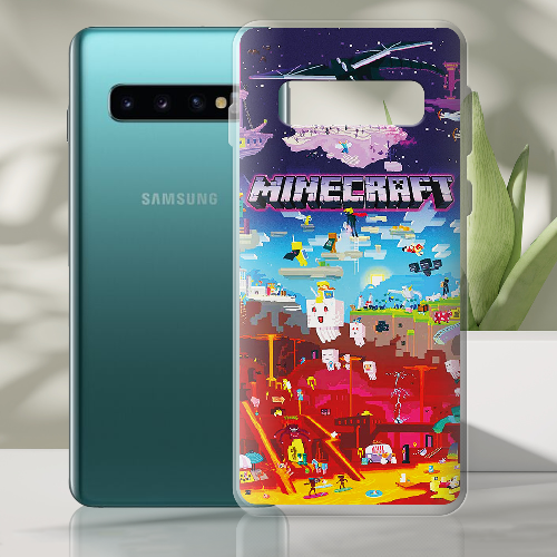 Чехол Boxface Samsung G973 Galaxy S10 Minecraft World Beyond