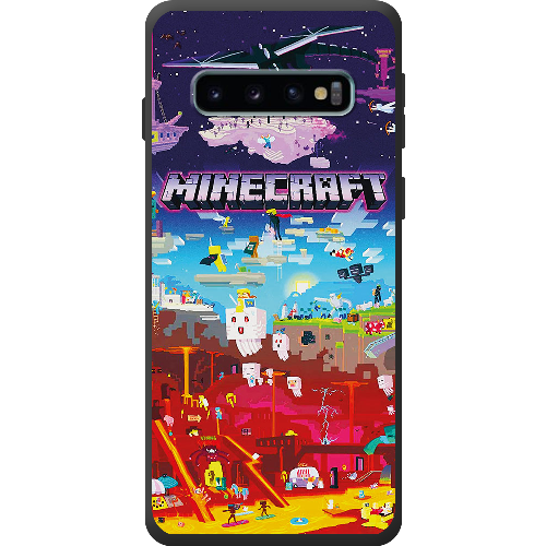 Чехол Boxface Samsung G973 Galaxy S10 Minecraft World Beyond