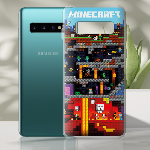 Чехол Boxface Samsung G973 Galaxy S10 Minecraft Lode Runner