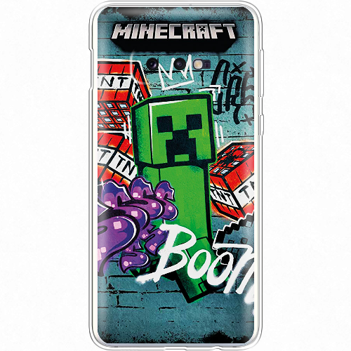  Чехол Boxface Samsung G970 Galaxy S10e Minecraft Graffiti