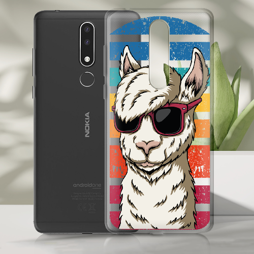 Чехол BoxFace Nokia 3.1 Plus Стильна Лама