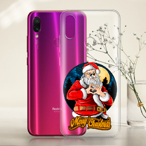 Чехол BoxFace Xiaomi Redmi Note 7 Cool Santa and heart