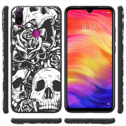 Чехол BoxFace Xiaomi Redmi Note 7 Skull and Roses