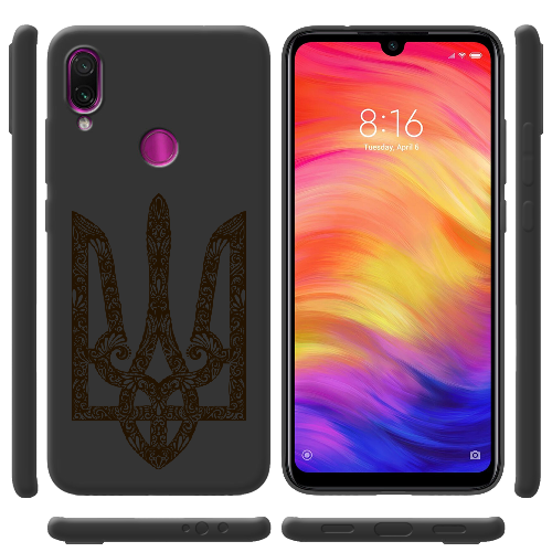 Чехол BoxFace Xiaomi Redmi Note 7 Ukrainian Black Trident