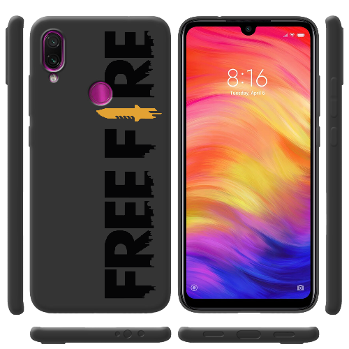 Чехол BoxFace Xiaomi Redmi Note 7 Черный Free Fire