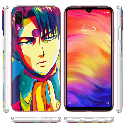 Чехол BoxFace Xiaomi Redmi Note 7 Attack on titan Levi Anime Pop