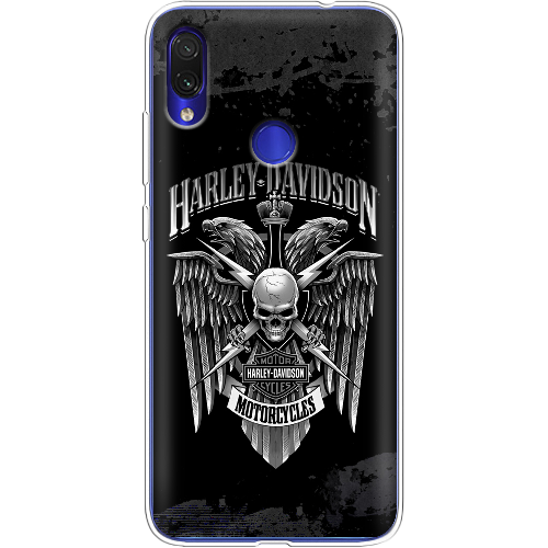 Чехол BoxFace Xiaomi Redmi Note 7 Harley Davidson skull and eagles