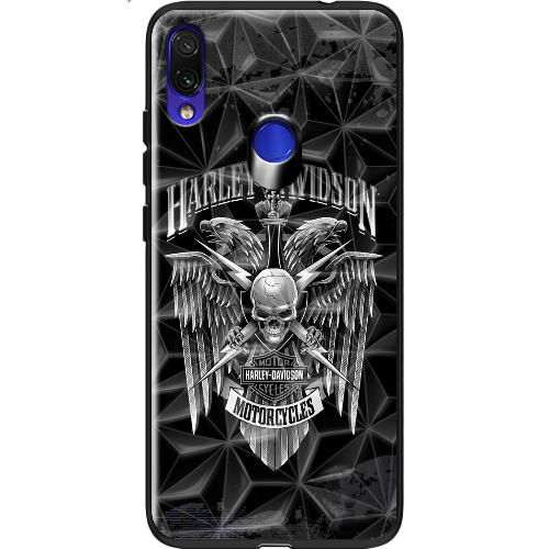 Чехол BoxFace Xiaomi Redmi Note 7 Harley Davidson skull and eagles