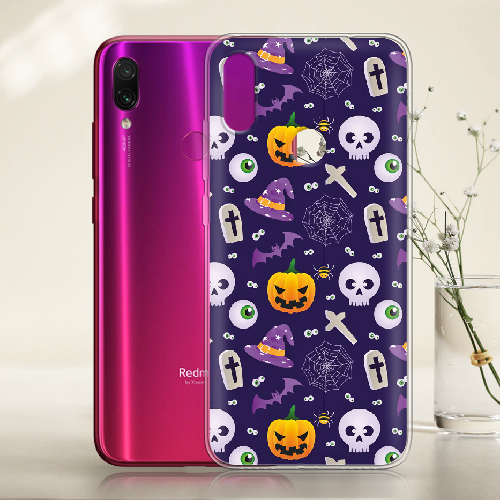 Чехол BoxFace Xiaomi Redmi Note 7 Halloween Purple Mood