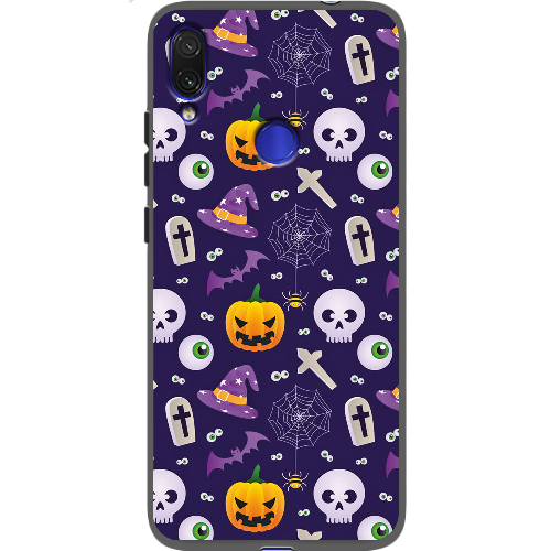 Чехол BoxFace Xiaomi Redmi Note 7 Halloween Purple Mood