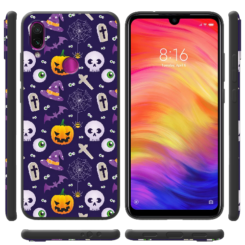 Чехол BoxFace Xiaomi Redmi Note 7 Halloween Purple Mood