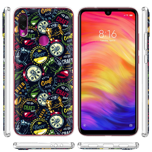 Чехол BoxFace Xiaomi Redmi Note 7 Bottle Caps