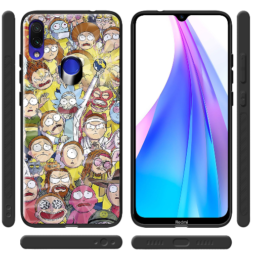 Чехол BoxFace Xiaomi Redmi Note 7 Rick and Morty все герои