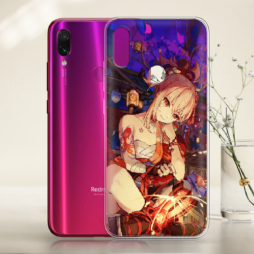 Чехол BoxFace Xiaomi Redmi Note 7 Genshin Ёимия с огоньком