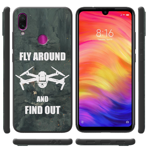 Чехол BoxFace Xiaomi Redmi Note 7 Дрон Fly Around