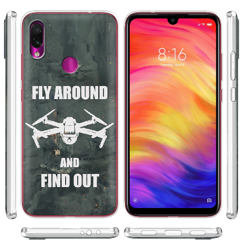 Чехол BoxFace Xiaomi Redmi Note 7 Дрон Fly Around