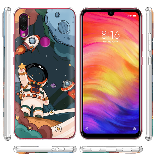 Чехол BoxFace Xiaomi Redmi Note 7 Space Mission