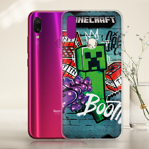 Чехол BoxFace Xiaomi Redmi Note 7 Minecraft Graffiti