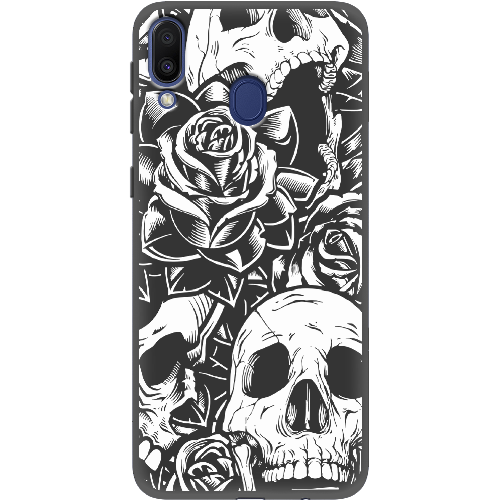 Чехол Boxface Samsung M205 Galaxy M20 Skull and Roses