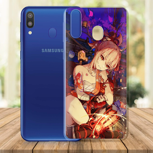 Чехол Boxface Samsung M205 Galaxy M20 Genshin Ёимия с огоньком