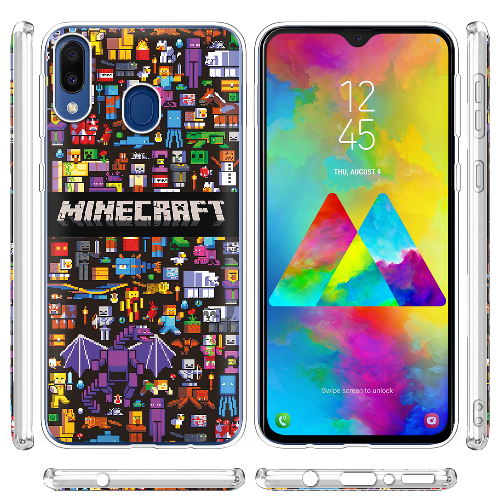 Чехол Boxface Samsung M205 Galaxy M20 Minecraft Mobbery