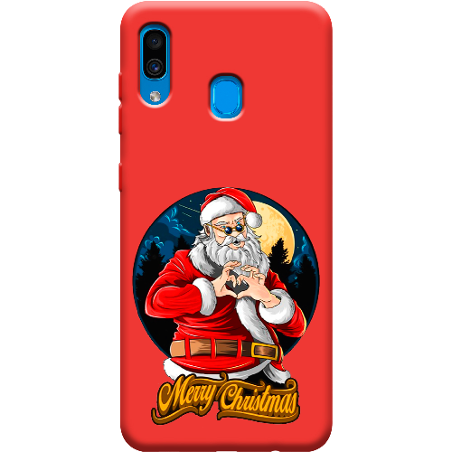 Чехол BoxFace Samsung A305 Galaxy A30 Cool Santa and heart