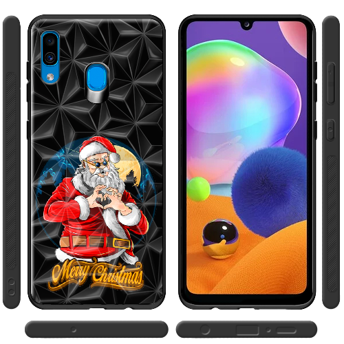 Чехол BoxFace Samsung A305 Galaxy A30 Cool Santa and heart