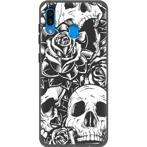 Чехол BoxFace Samsung A305 Galaxy A30 Skull and Roses