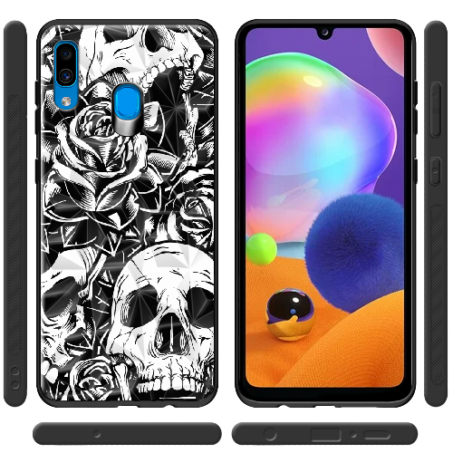 Чехол BoxFace Samsung A305 Galaxy A30 Skull and Roses