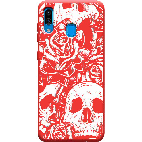 Чехол BoxFace Samsung A305 Galaxy A30 Skull and Roses