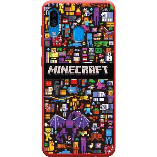 Чехол BoxFace Samsung A305 Galaxy A30 Minecraft Mobbery