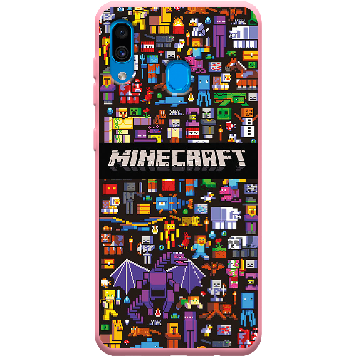 Чехол BoxFace Samsung A305 Galaxy A30 Minecraft Mobbery