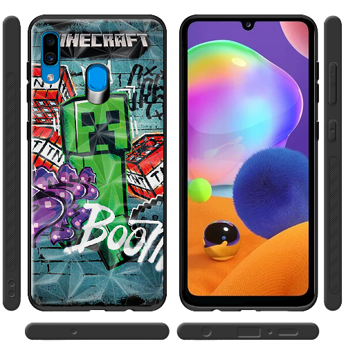 Чехол BoxFace Samsung A305 Galaxy A30 Minecraft Graffiti