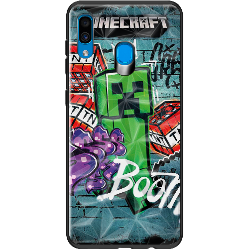 Чехол BoxFace Samsung A305 Galaxy A30 Minecraft Graffiti