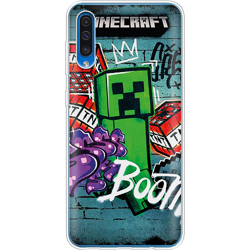 Чехол BoxFace Samsung A505 Galaxy A50 Minecraft Graffiti