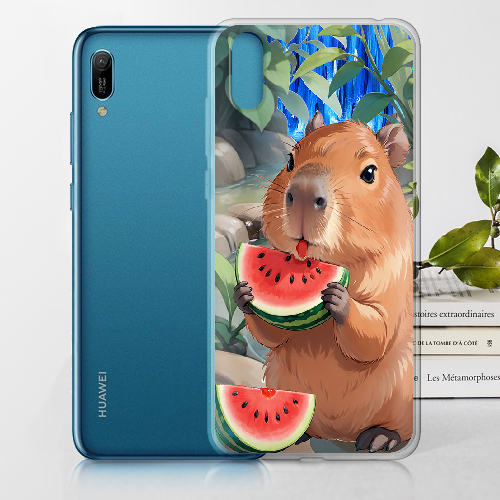 Чехол Boxface Huawei Y6 2019 Капибара з кавуном