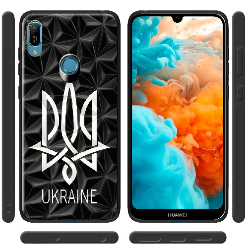 Чехол Boxface Honor 8A Тризуб монограмма UKRAINE