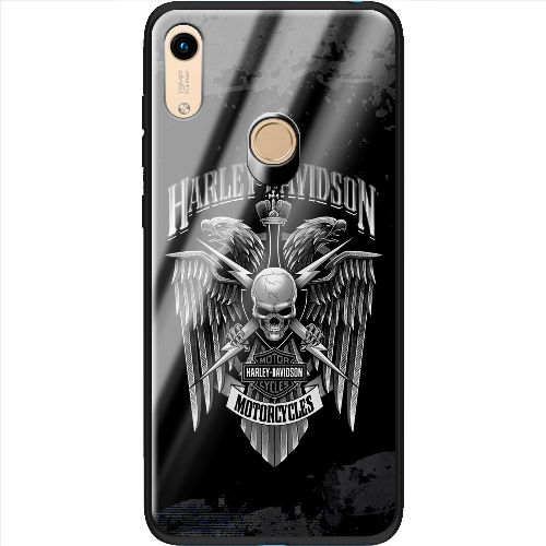 Чехол Boxface Honor 8A Harley Davidson skull and eagles