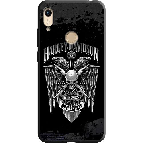 Чехол Boxface Honor 8A Harley Davidson skull and eagles