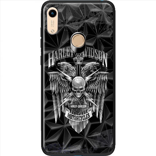 Чехол Boxface Honor 8A Harley Davidson skull and eagles