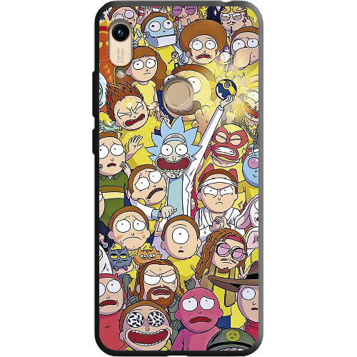 Чехол Boxface Honor 8A Rick and Morty все герои